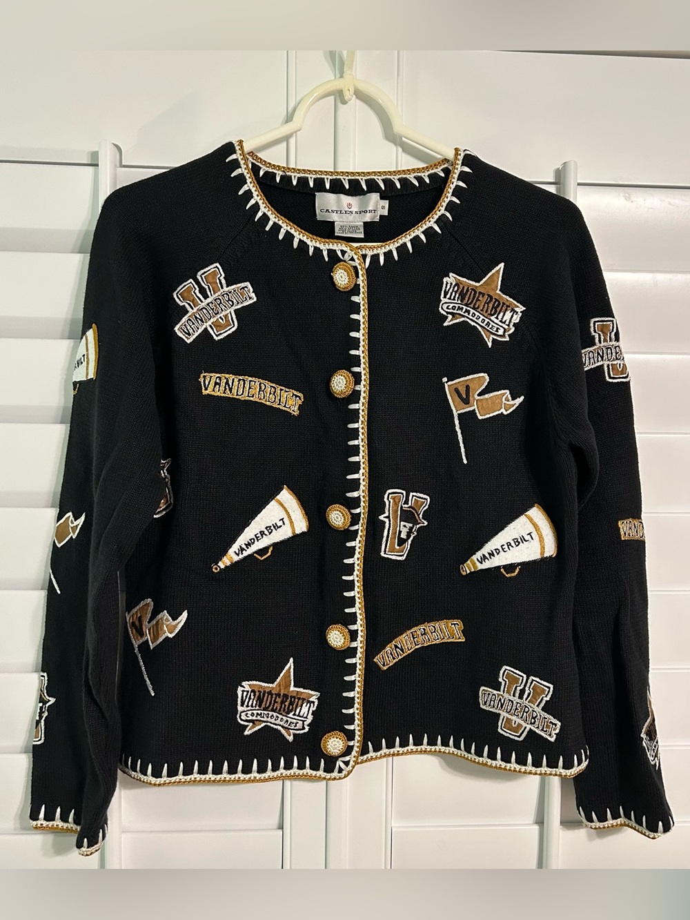Vanderbilt University Castles Sport Cardigan Size Small